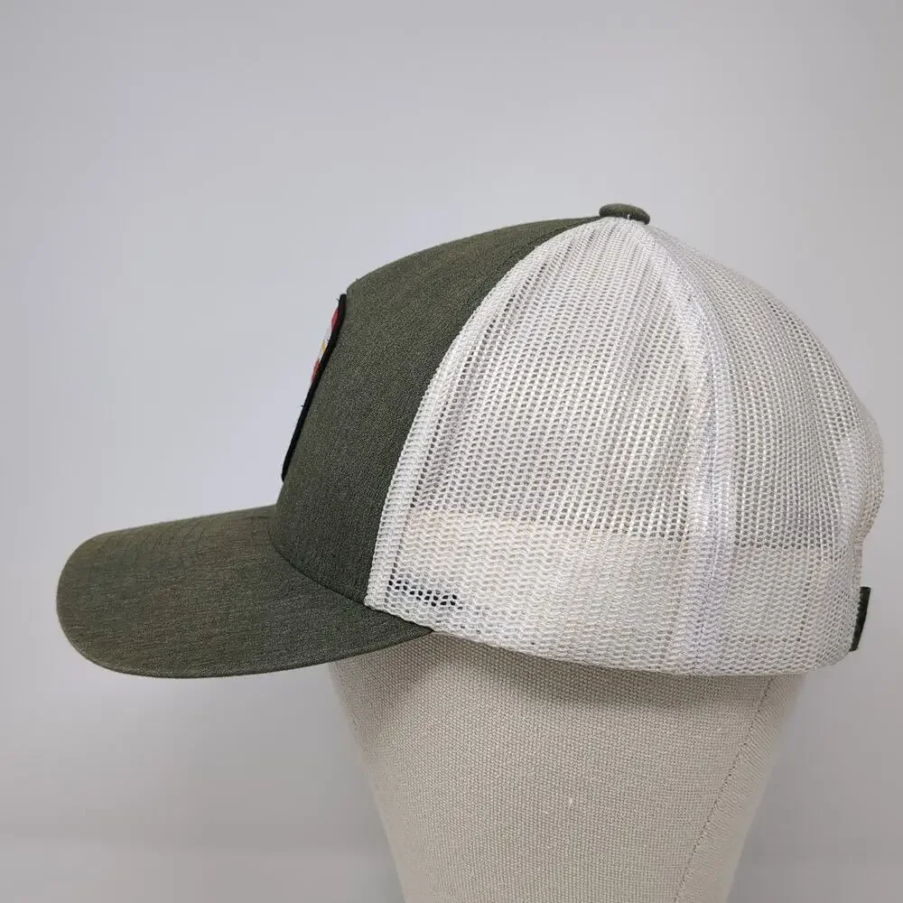 Hooey Snapback Trucker Hat Green One Size Adjustable Embroidered Mesh Back - Picture 3 of 9